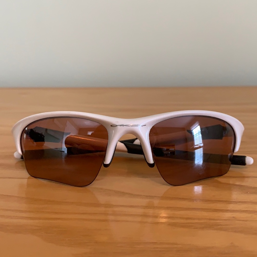 Oakley White/Pearl Half Jacket Sunglasses